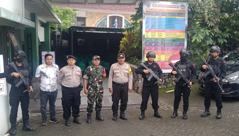 500 Personel Amankan Misa Paskah di Gereja Kota Malang