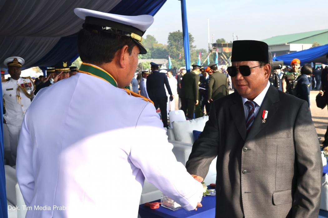Hadiri Peringatan HUT ke-77 TNI AU, Prabowo Janji Berikan Alutsista yang Terbaik