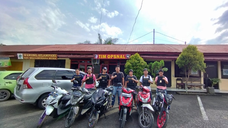 Diduga Akan Transaksi Motor Bodong, 6 Pemuda di Musi Rawas Ditangkap Polisi