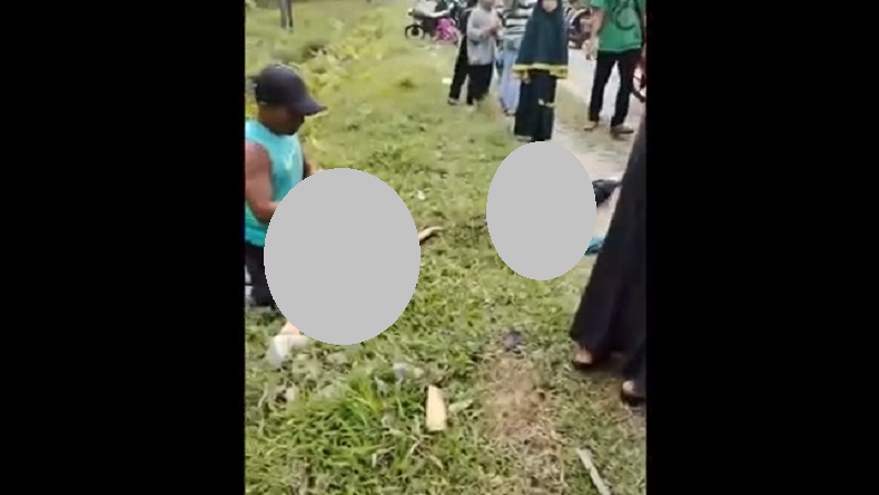 Kecelakaan Mobil Pemudik Tabrak Motor Dikendarai 2 Bocah di Jalinsum Kisaran, Korban Terpental 
