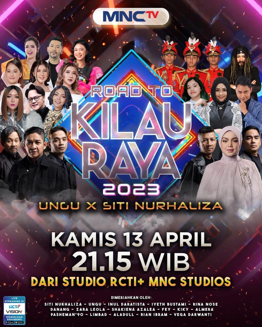 Kemeriahan Berkah Cinta Ramadan, MNCTV Persembahkan Konser Musik Road To Kilau Raya Ungu X Siti Nurhaliza