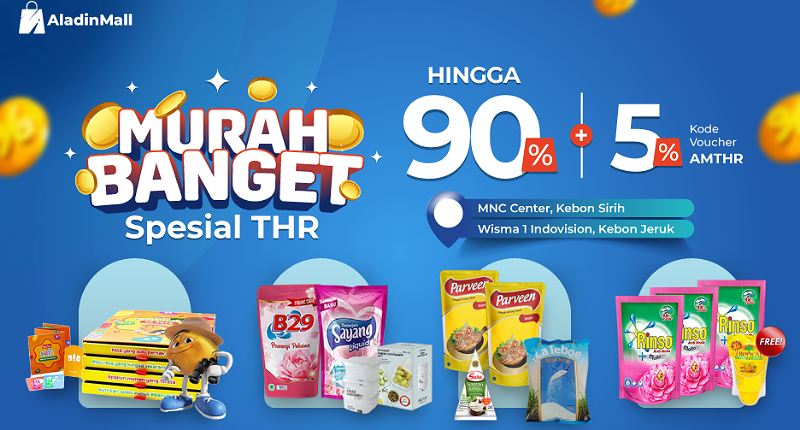 Kunjungi Pop Up Store AladinMall, Belanja Jadi Murah Banget karena Ada Diskon s.d 90% + Gratis Ongkir!