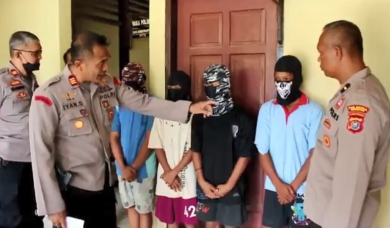 4 Anggota Komplotan Curanmor Berstatus Pelajar SD dan SMP di Kendari Ditangkap Polisi