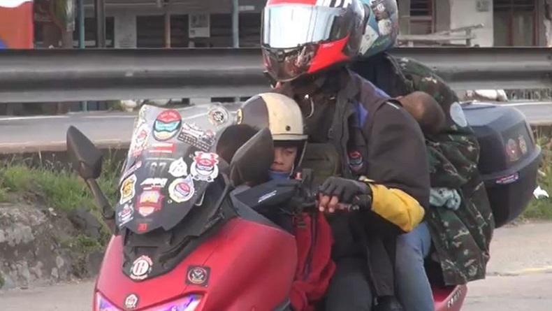Pemudik Motor Mulai Padati Jalur Pantura Tegal