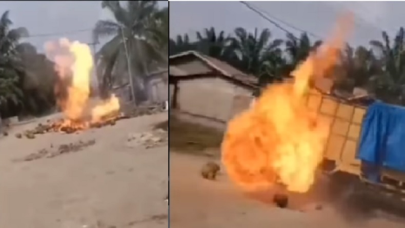 Ratusan Tabung Elpiji Meledak di Labuhanbatu Utara, 3 Bangunan hingga 4 Motor Terbakar