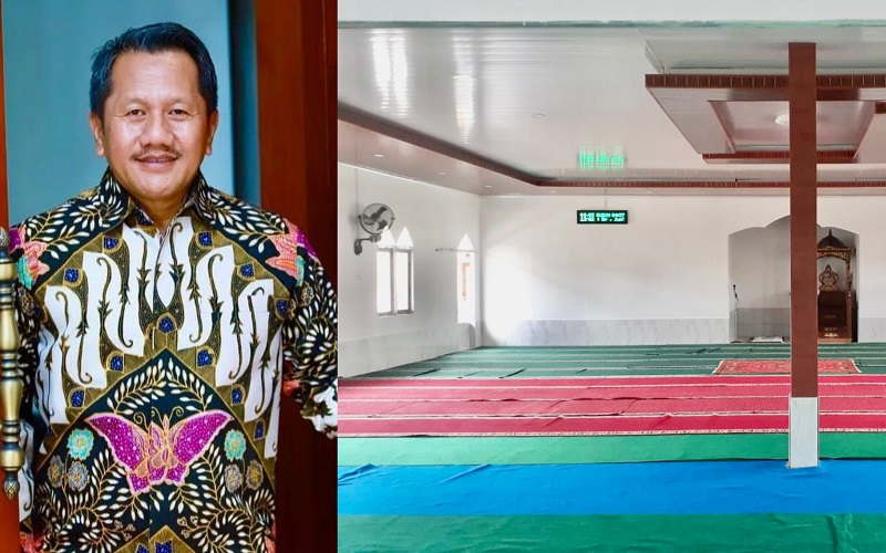 Heboh Crazy Rich Grobogan Joko Suranto Bangun Masjid di Cianjur