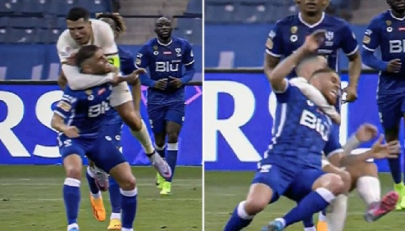 Viral Cristiano Ronaldo Cekik dan Banting Lawan Bak Atlet UFC 