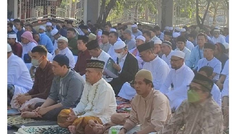 Ribuan Umat Muslim di Jayapura Salat Ied Hari Ini, Rayakan Idul Fitri 1444 H