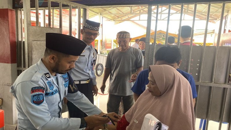 Kunjungan Napi saat Lebaran, Pengamanan Lapas Banjarmasin Diperketat 