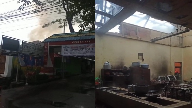 Gedung SLB di Cipaganti Bandung Terbakar, Diduga akibat Korsleting Listrik