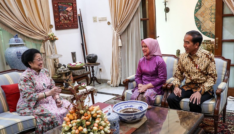 Jokowi Halal Bihalal ke Kediaman Megawati, Bahas Pencapresan Ganjar