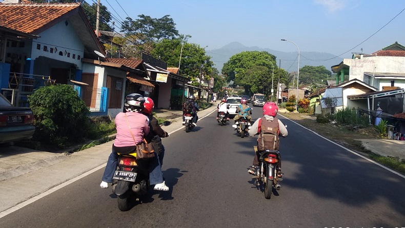 Arus Balik Lebaran, Pemotor Mulai Dominasi Jalur Lingkar Gentong Tasikmalaya