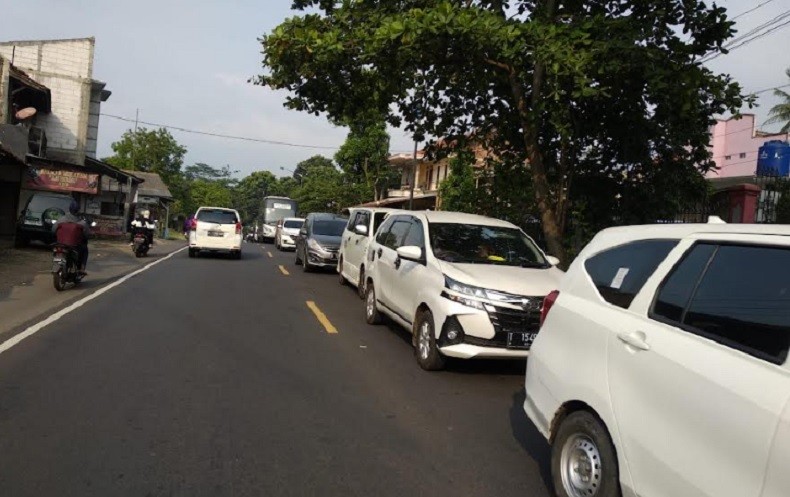 Arus Balik di Jalur Lingkar Gentong, Malangbong hingga Limbangan Padat Merayap
