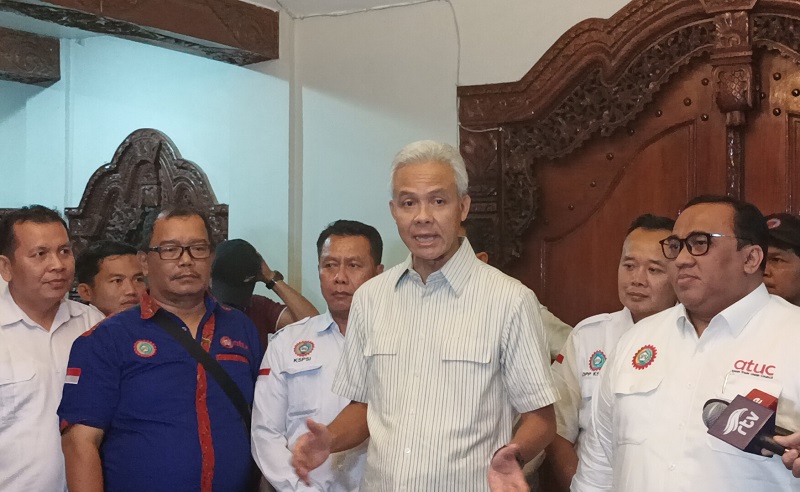 Ganjar Pranowo Bertemu Perwakilan Buruh, Ini yang Dibahas