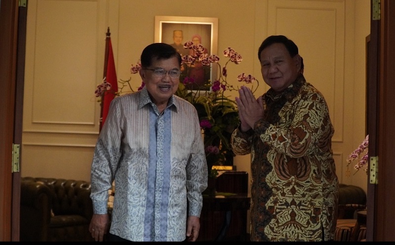 Prabowo Kunjungi Jusuf Kalla Sore Ini, Ucapkan Mohon Maaf Lahir Batin