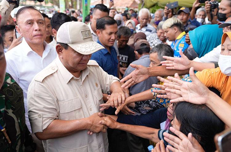 Warga Yogyakarta Antusias Sambut Prabowo: Harus Menang Presiden 2024