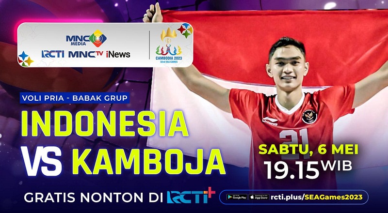 Link Live Streaming Timnas Voli Putra Indonesia Vs Kamboja SEA Games 2023, Gratis!