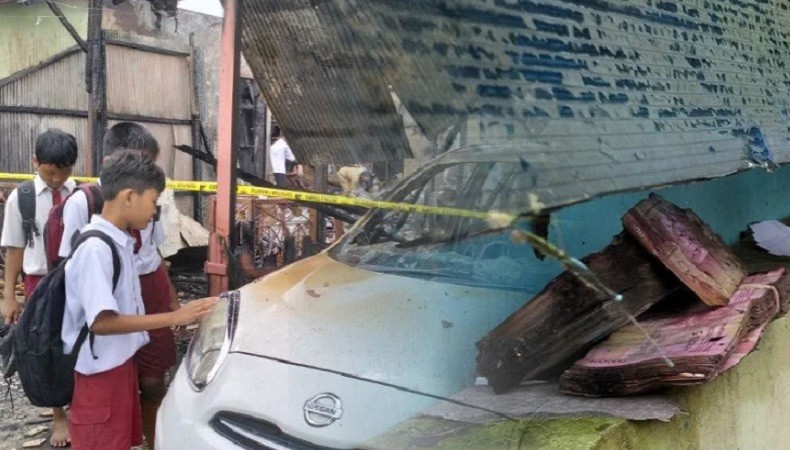 Kebakaran Hari Ini di Kapuas, 6 Rumah Berdekatan Hangus Terbakar