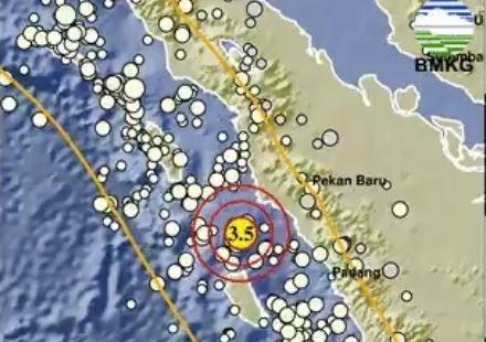Pusat Gempa Terkini M 3,5 Terjadi di Pasaman Barat 10 Mei 2023, Kedalaman 11 Km