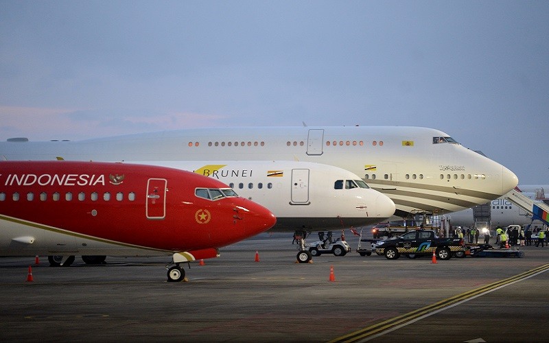 Pesawat Kepresidenan KTT ASEAN Parkir di Bandara Ngurah Rai, Sultan Brunei Bawa 2
