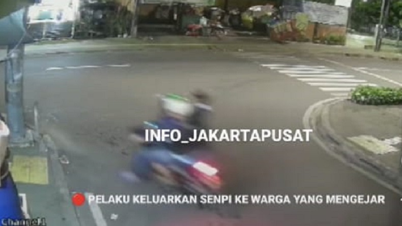 Viral Maling Gagal Curi Motor di Jakpus, Acungkan Senjata Diduga Airsoft Gun untuk Takuti Warga