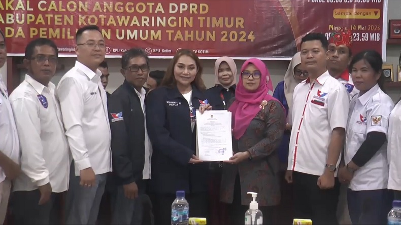 DPD Partai Perindo Kotim Daftarkan 40 Bacaleg ke KPU