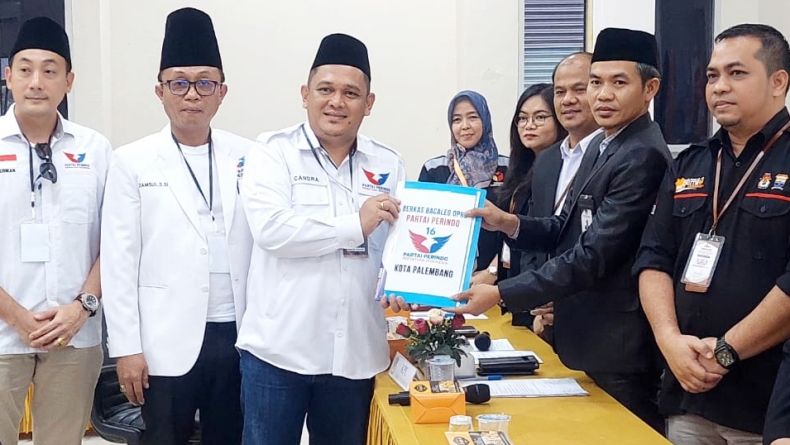 Daftarkan 50 Bacaleg, DPD Partai Perindo Palembang Optimistis Raih Dua Digit Kursi