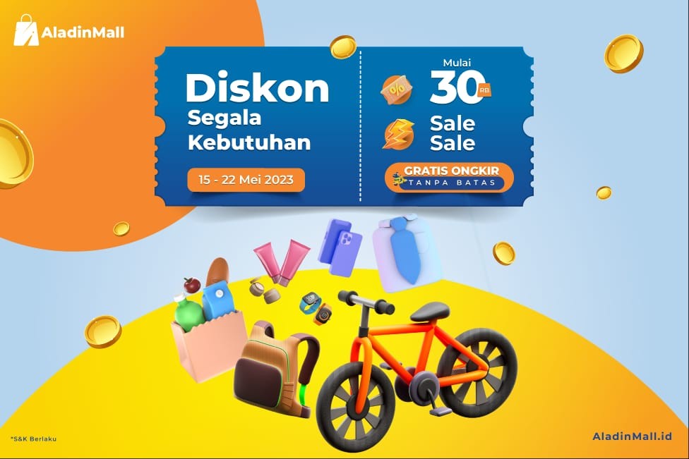 Mau Belanja Tengah Bulan? Siapa Takut! Ada Big Promo Mulai dari Rp30 Ribuan Aja + Gratis Ongkir di AladinMall!