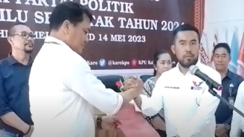 DPD Partai Perindo Karo Daftarkan 32 Bacaleg ke KPU