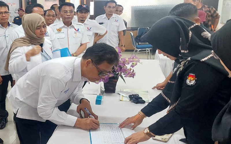 Daftarkan 74 Bakal Caleg ke KPU, Partai Perindo Sumsel Target Raih Kursi di Tiap Dapil 