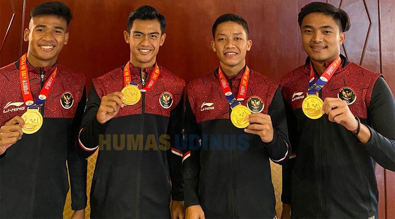 Bikin Bangga, 3 Mahasiswa Udinus Antar Timnas Indonesia Rebut Emas SEA Games 2023