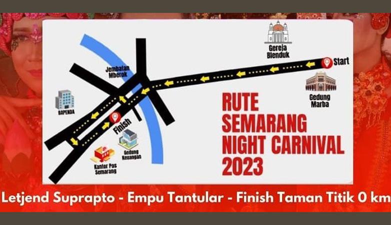 Semarang Night Carnival 2023 Malam Ini, Berikut Rundown dan Rute Karnaval