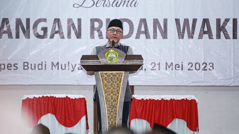 Mendag Zulhas Silaturahmi dengan LDII, Minta Umat Islam Jangan Mau Diadu Domba