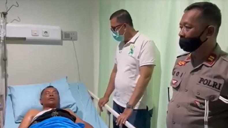 Viral, Penjual Bakso Tersiram Kuah Panas saat Kecelakaan di Semarang