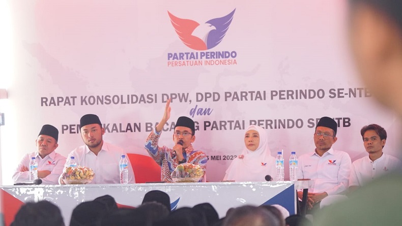 Gelar Konsolidasi, TGB Zainul Majdi Suntikan Semangat ke Bacaleg Partai Perindo di NTB