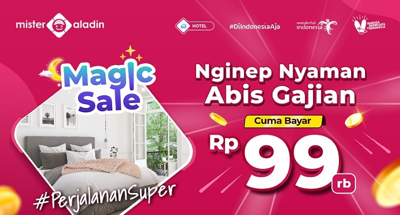Nginep Nyaman Cuma Bayar Rp99 Ribu! Cuss Booking di Mister Aladin