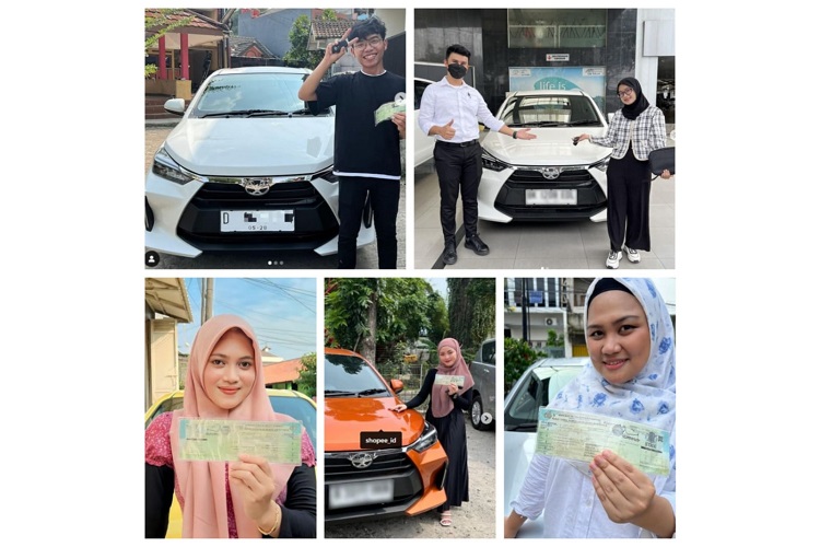 Lima Pemenang  Flash Sale Rp1 Shopee Resmi Terima Mobil Agya Seharga Rp1