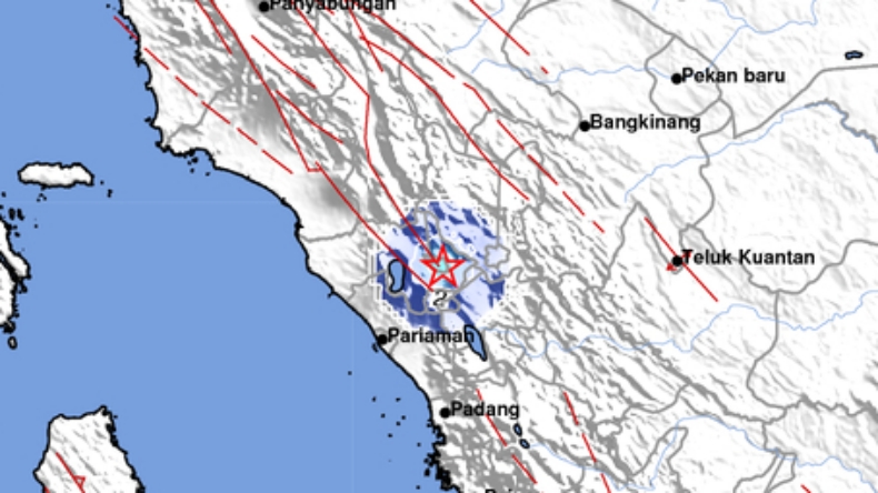 Gempa Hari Ini Magnitudo 3,7 Guncang Bukittinggi, Pusat Gempa di Darat