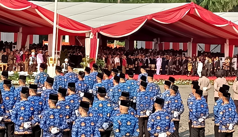 Partai Perindo Hadiri Upacara Hari Lahir Pancasila Bersama Presiden Jokowi di Monas