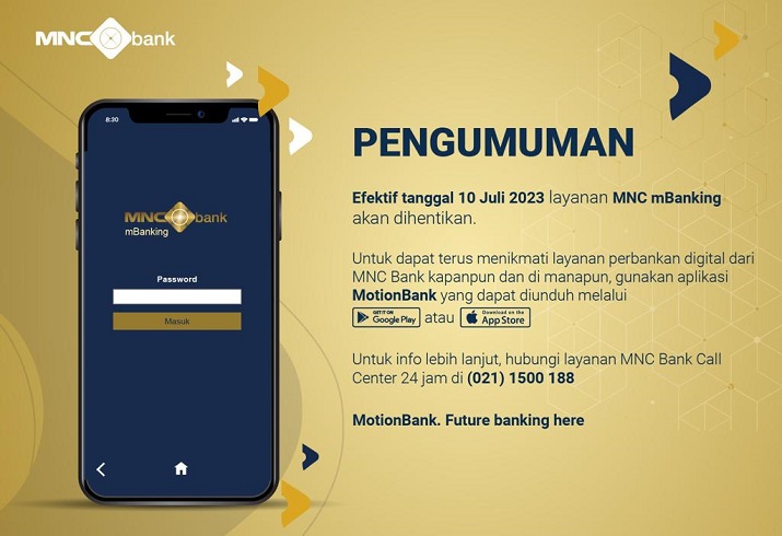 Masih Pakai mBanking? MNC Bank Imbau Nasabah Beralih ke MotionBank
