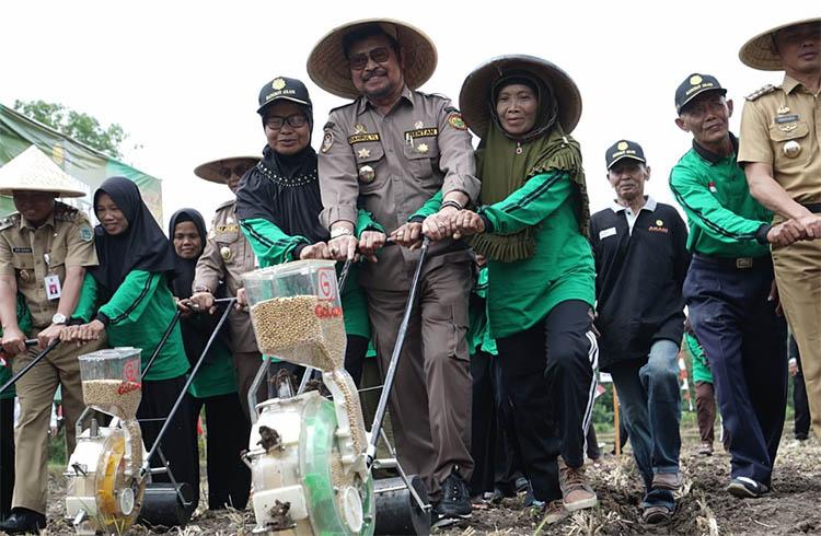 Mentan Syahrul Yasin Limpo Ingin Gunungkidul Jadi Lumbung Kedelai Nasional