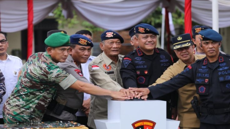 Pasukan Korps Brimob I Polri Resmi Bermarkas di Kota Binjai Sumut