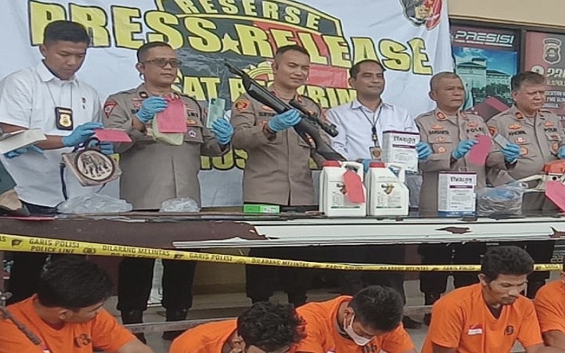 Polres Muratara Tangkap 10 Pelaku Kejahatan dalam Operasi Sikat Musi 2023