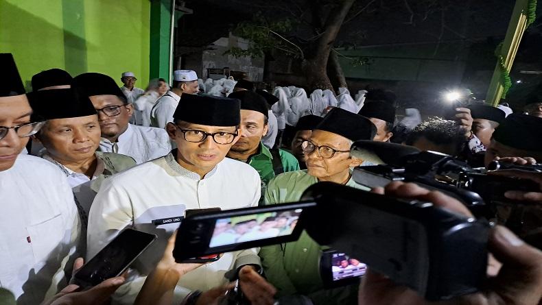 Kunjungi Ponpes Bugen Semarang, Sandiaga Uno Mantap Berlabuh ke PPP