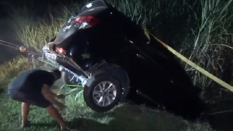 Kecelakaan Hari Ini di Jombang, Kijang Innova Nyungsep ke Ladang Tebu, 1 Orang Luka