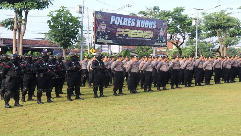 Polres Kudus Terjunkan Ratusan Personel Amankan Pilkades Serentak 