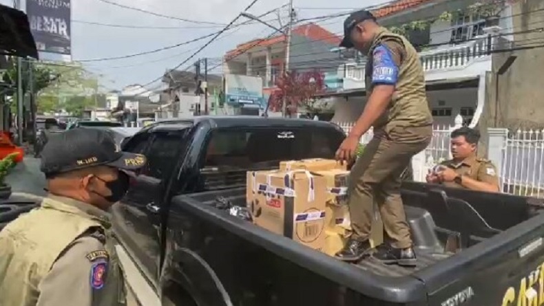 Peredaran Rokok Ilegal di Cimahi Marak, Ribuan Bungkus Kembali Disita Petugas Gabungan