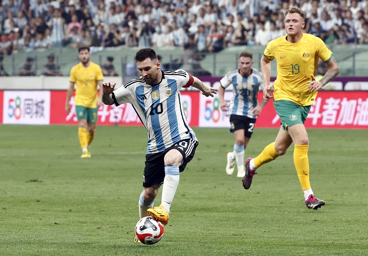 Hasil Argentina Vs Australia: Lionel Messi Cetak Gol Indah, Albiceleste Menang