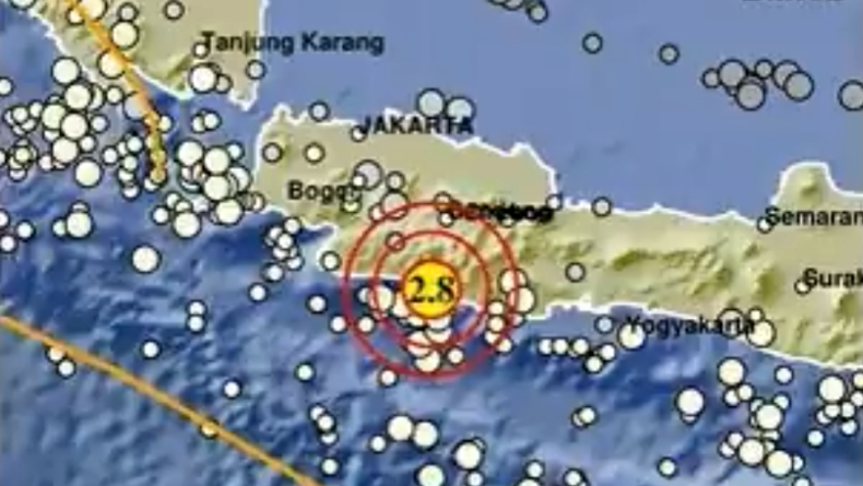 Gempa Hari Ini Magnitudo 2,8 Guncang Kabupaten Bandung