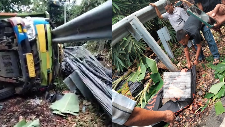 Kecelakaan di Sukabumi Hari Ini, Truk Tabrak Pembatas Jalan, Sopir Tewas